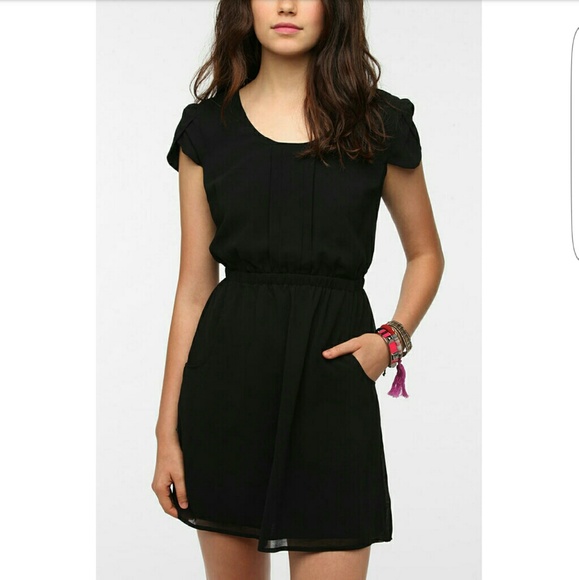 Urban Outfitters Chifon Slit-Back Dress