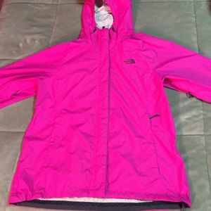 Hot pink north face shell