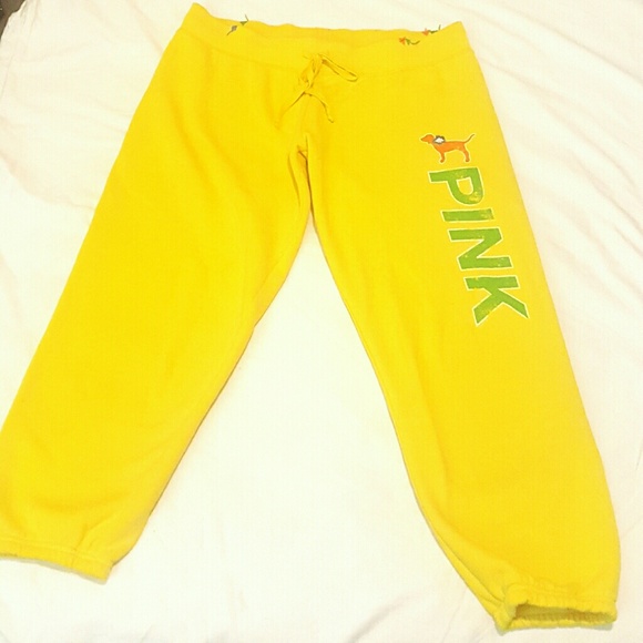 Pink Victoria secret sweat pants