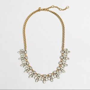 J. Crew crystal drop statement necklace