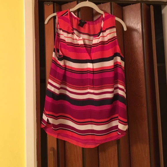 Sale! Pink Ann Taylor petite L dressy tank - Picture 1 of 4