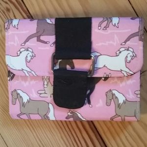 Jamie kalvestran "horses in Pink" horse wallet