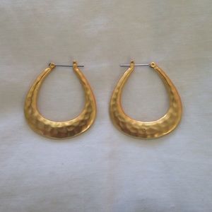 Hammered gold Ralph Lauren earrings