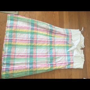 Lilly Pulitzer strapless madras dress