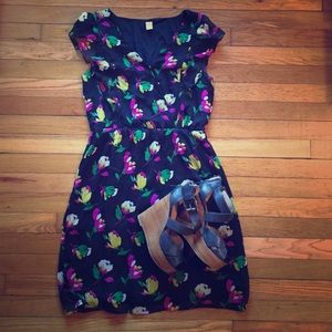 Floral short sleeved dress