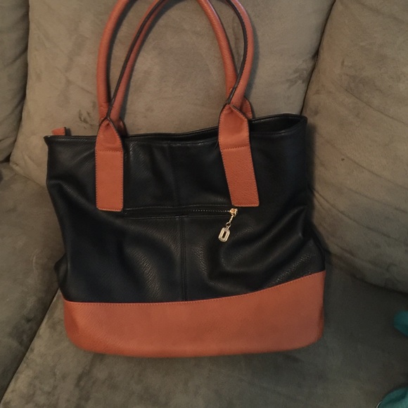 Brown and black large purse - Picture 2 of 3