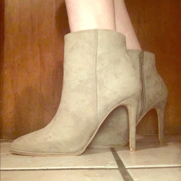 Express Taupe Booties