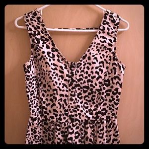 Francesca's Leopard Print short dress