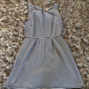 Merona black and white striped dress