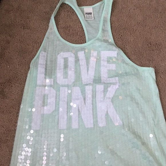 Victoria's Secret Pink tank- mint green
