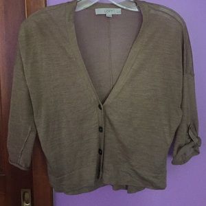 Loft olive green cardigan!