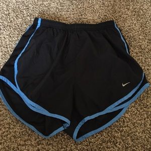 NIKE SHORTS black/with blue size S