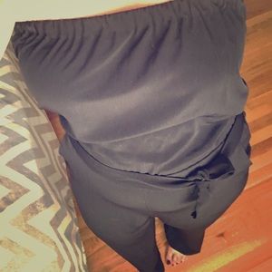 Jumpsuit with tie belt