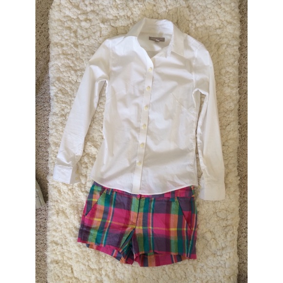 Banana republic white button down petite 00