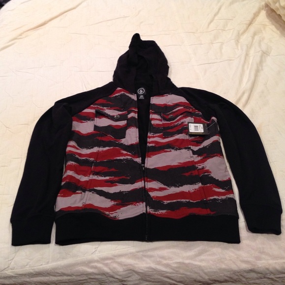 Jacket Volcom Size L Technometer Zip - Picture 1 of 4
