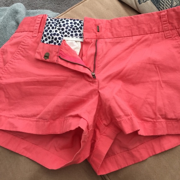 Jcrew chino shorts salmon color