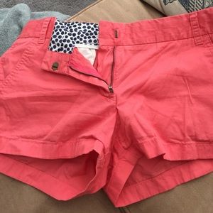 Jcrew chino shorts salmon color