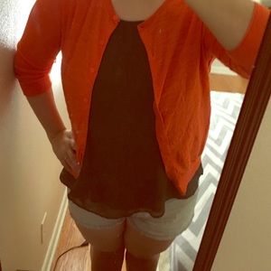 Button up crew neck cardigan from loft