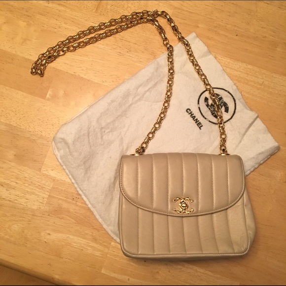Authentic Chanel Vintage Quilted Flap Bag