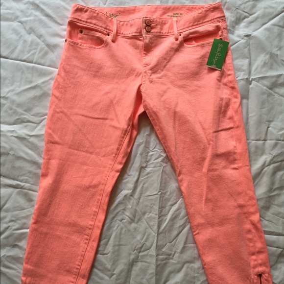 Lilly Pulitzer Pink Skinny Jeans!! Size 12
