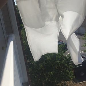 in the sunlight to show how white they are!