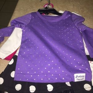 Purple long-sleeve shirt