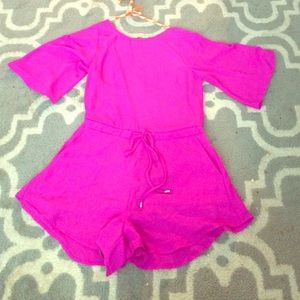 Fuschia romper