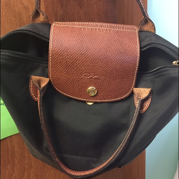 Mini black longchamp purse