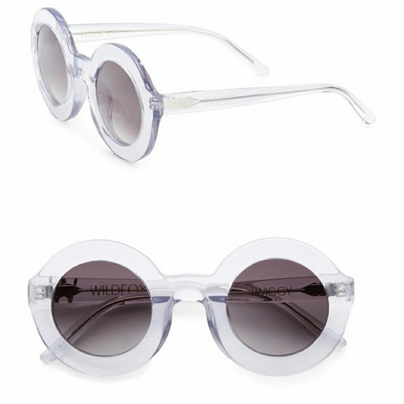 BRAND NEW WILDFOX Twiggy Deluxe Clear Sunglasses