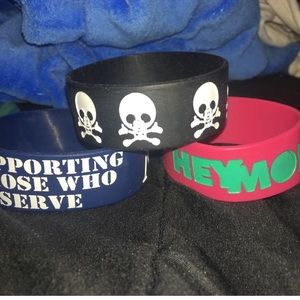 3 wrist bands