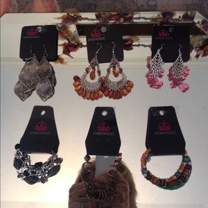 Earrings and bracelets $5 each