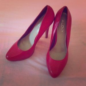 Red Aldo heels