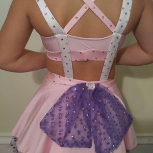 Custom dance costume. Tons of bling