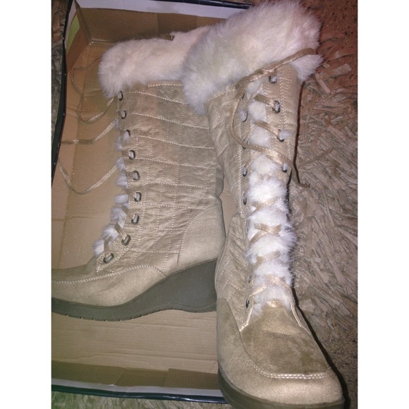 Idaho Tan Fur Boots