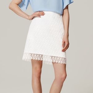 LOFT circle lace shirt