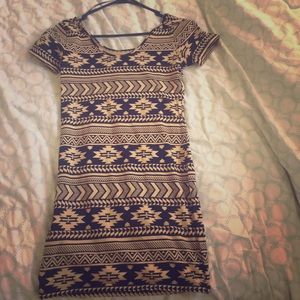 Tribal pattern club dress