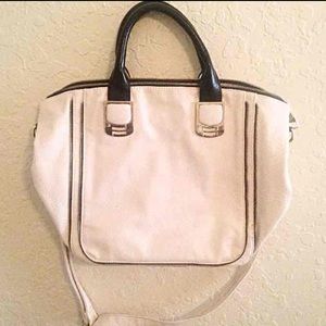 Steve Madden white leather bag, never used!