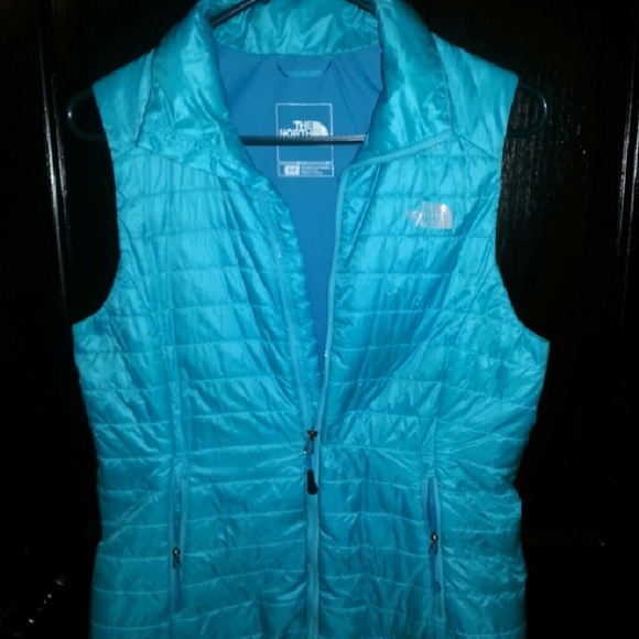 North Face vest teal