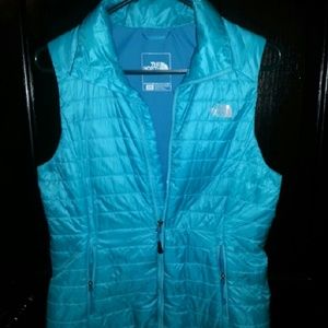 North Face vest teal