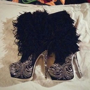 High heel boots