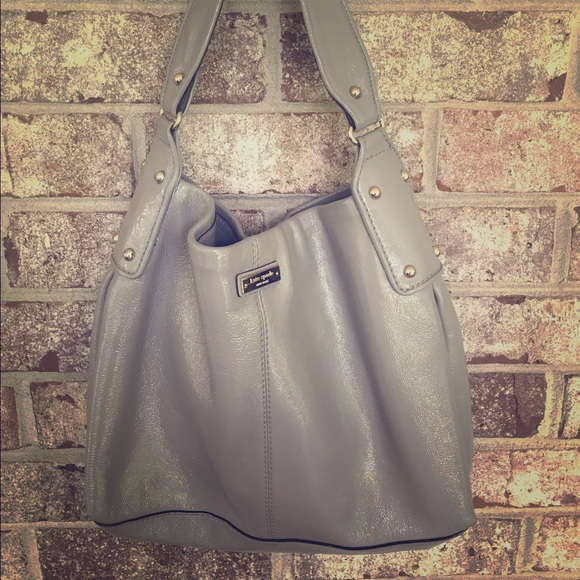 Grey leather Kate Spade bag