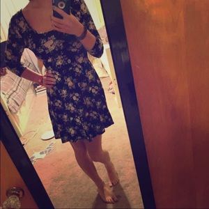 Floral Cross Back Dress