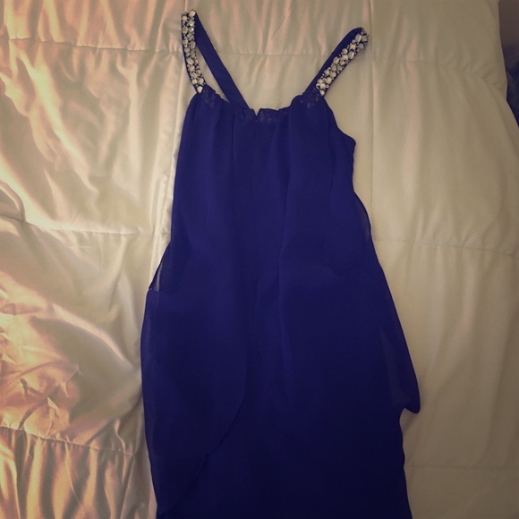 Cobalt blue Hailey Logan by Adrianna Papell dress
