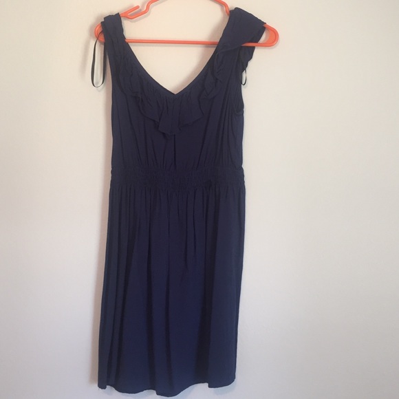 Ruffle neck dress