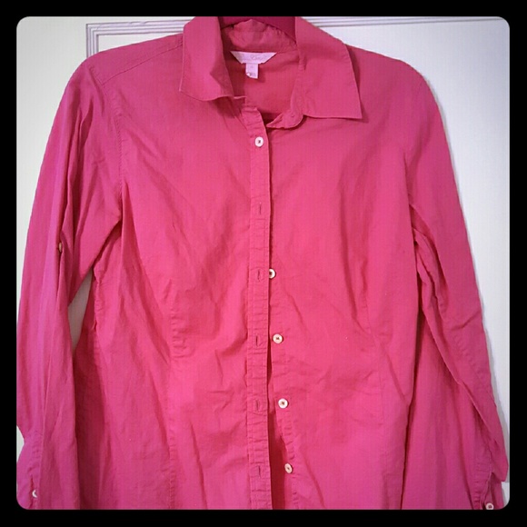 Lilly pulitzer button up shirt