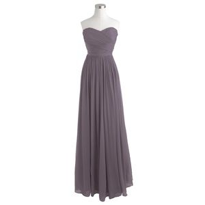 J.Crew Arabelle Silk Chiffon full length gown 0
