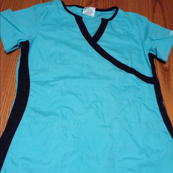Blue scrub top