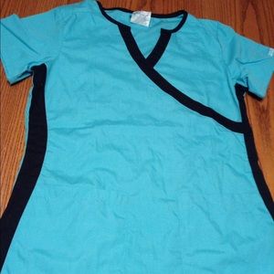 Blue scrub top