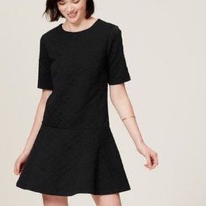 Loft Quilted Plaid Flippy Dress