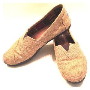 Burlap Toms-women's size 7